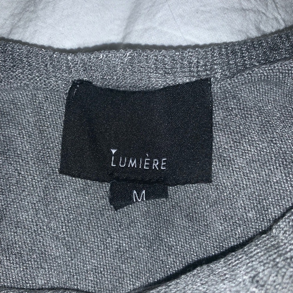 Lumiere gray flowing loose fit top